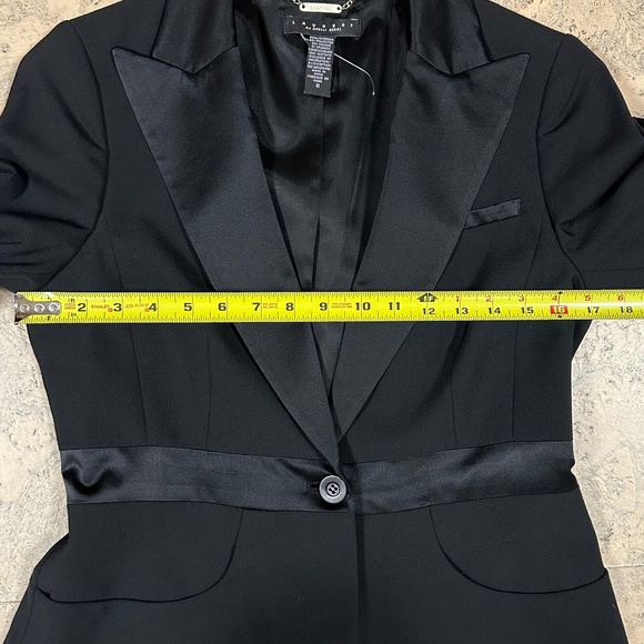 Laundry by Shelli Segal Black Tuxedo Blazer Jacket Women Size 8 - Picture 8 of 13